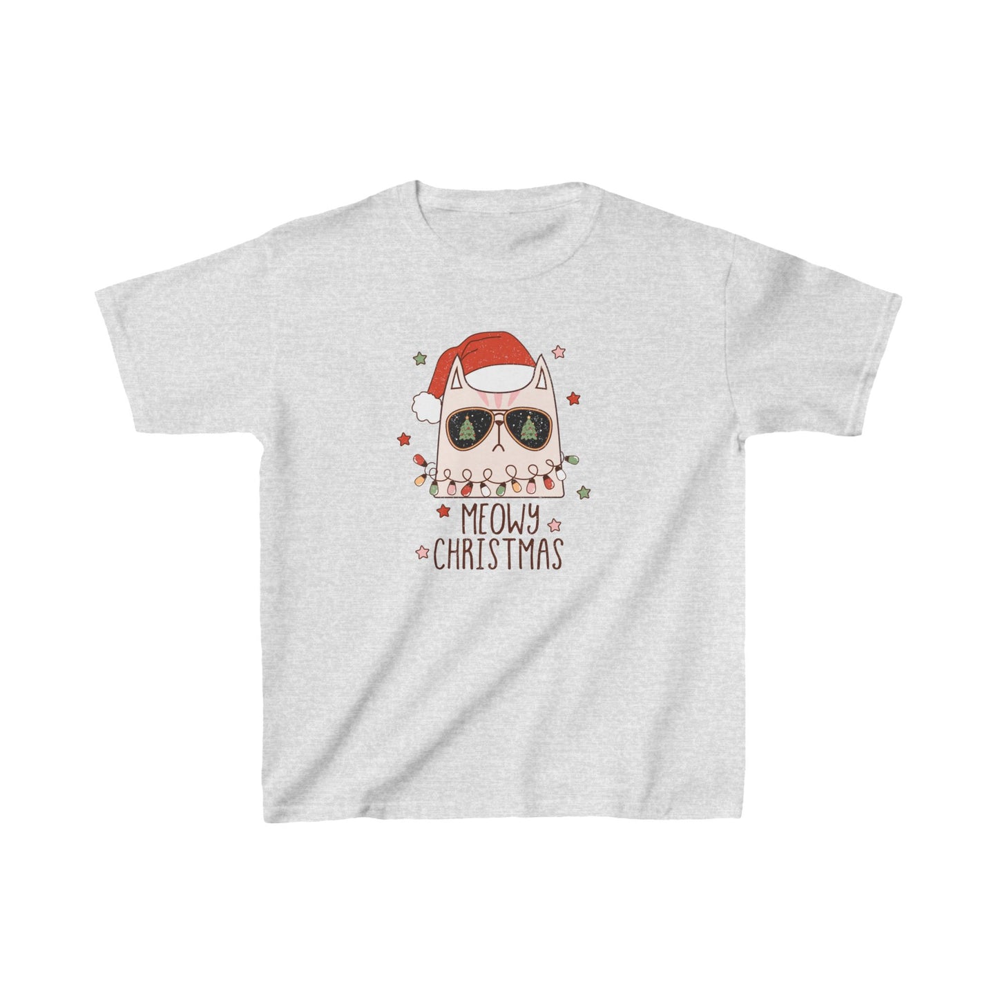 Meowy Christmas Kids Tee